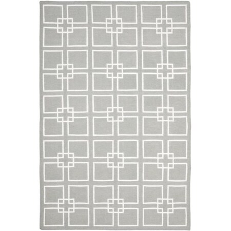 Safavieh 9 x 12 ft. Martha Stewart Flat Weave Large Rectangle Area Rug, Cement Gray MSR1151C-9